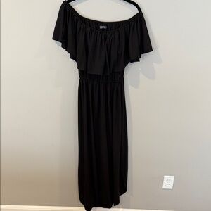 Elegant Black Off-Shoulder Dress